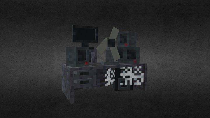 FNAF Desk (Minecraft Version) 3D Model