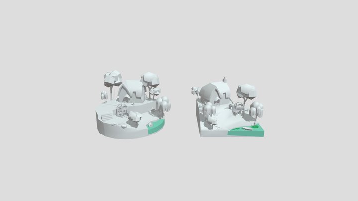 Grandma's House - Blockout 3D Model