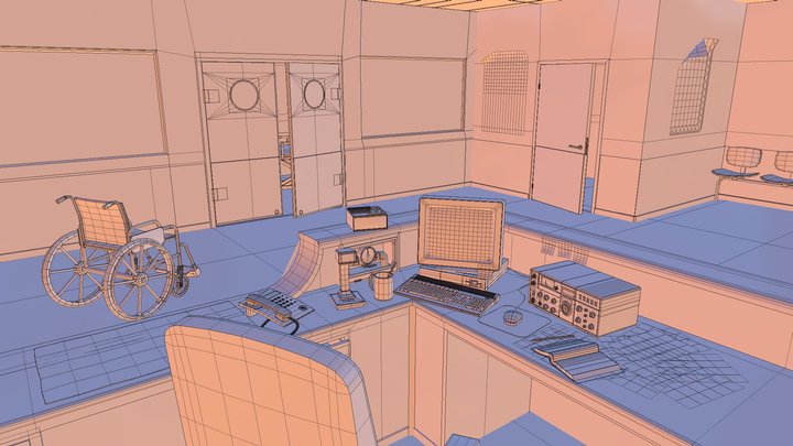 Merge Hopital 3D Model