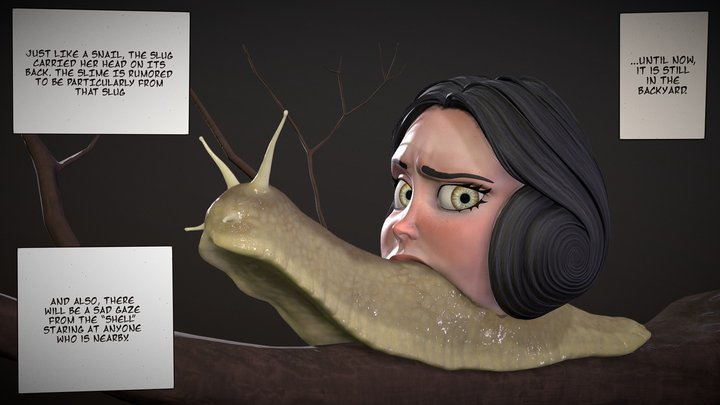 Slug Girl - Junji Ito 3D Model