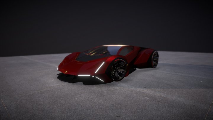 Lamborghini Mosa Concept 3D Model