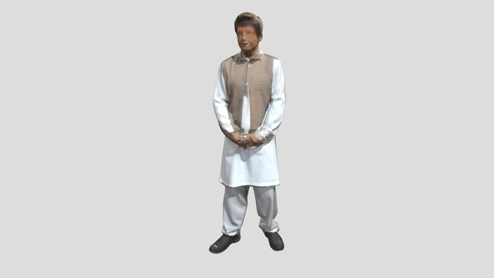 Nehru Jacket at the Courtyard Steps 3D Model