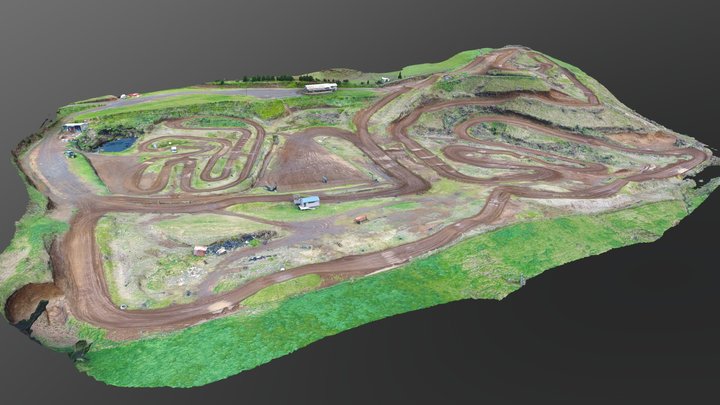Barret Rd Motorbike Track 3D Model