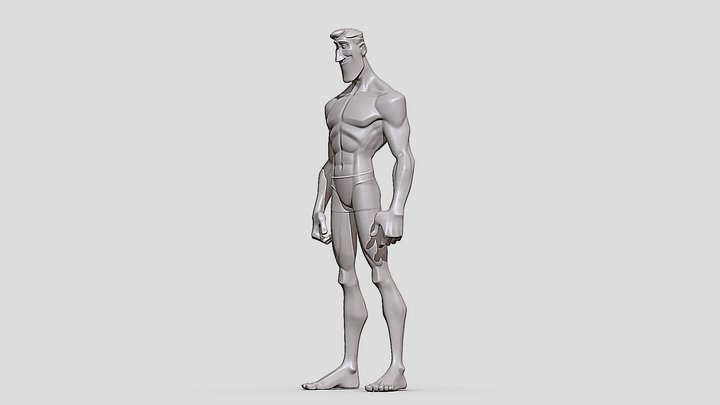 Stylized Basemesh 3D Model