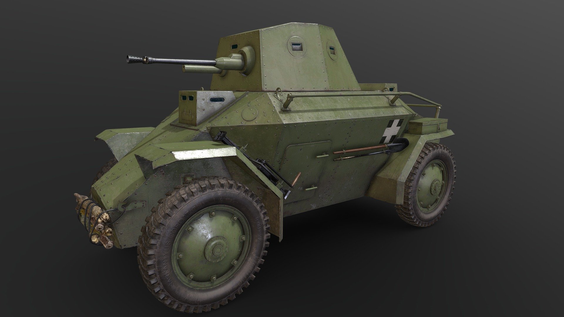 39M Csaba Armoured Car - Buy Royalty Free 3D model by mastert [6a3ae61 ...