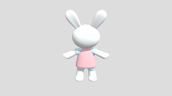 Follow the Rabbit 3D Model