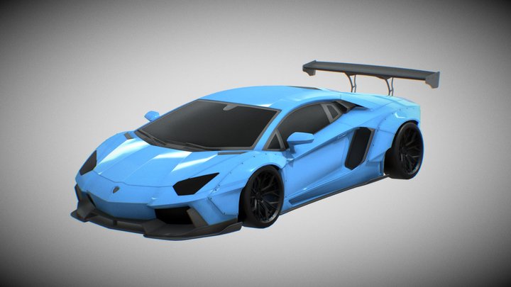 2012 Lamborghini Aventador LB 3D Model