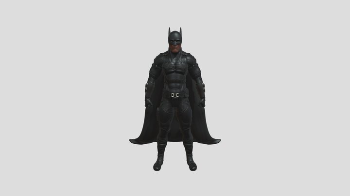 Batman 2022 Robert Pattinson 3D Model