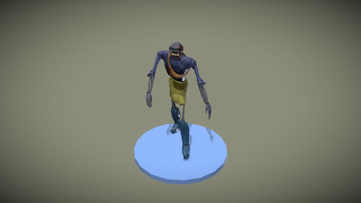Squelette pose 3D Model