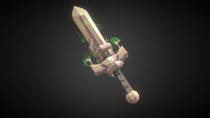 Wood Sword 3D Model