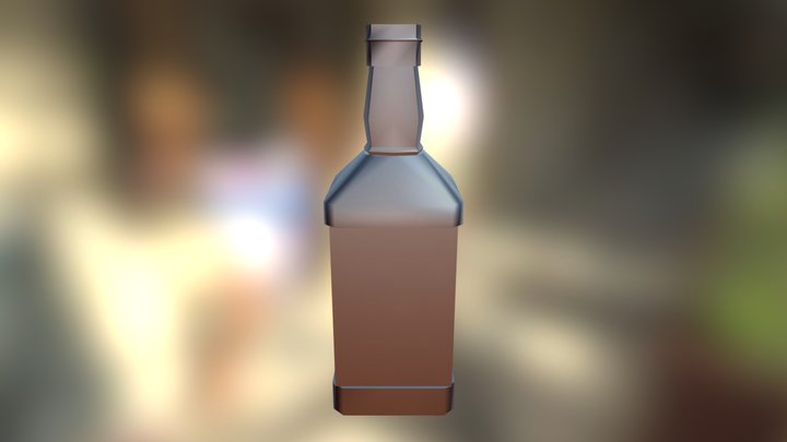Square Bottle 3D Model