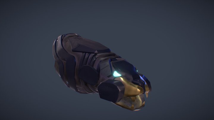 Vibranium Gauntlet 3D Model