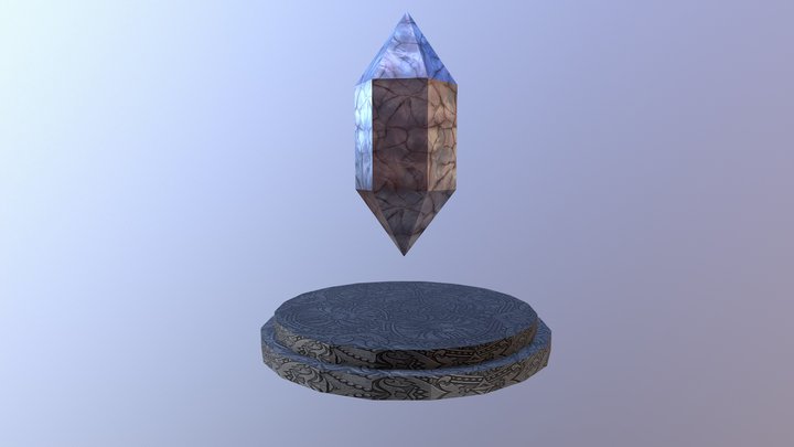 Animated Magic Stone 3D Model