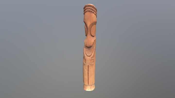 Slit Drum, Vanuatu (tamtam) 3D Model