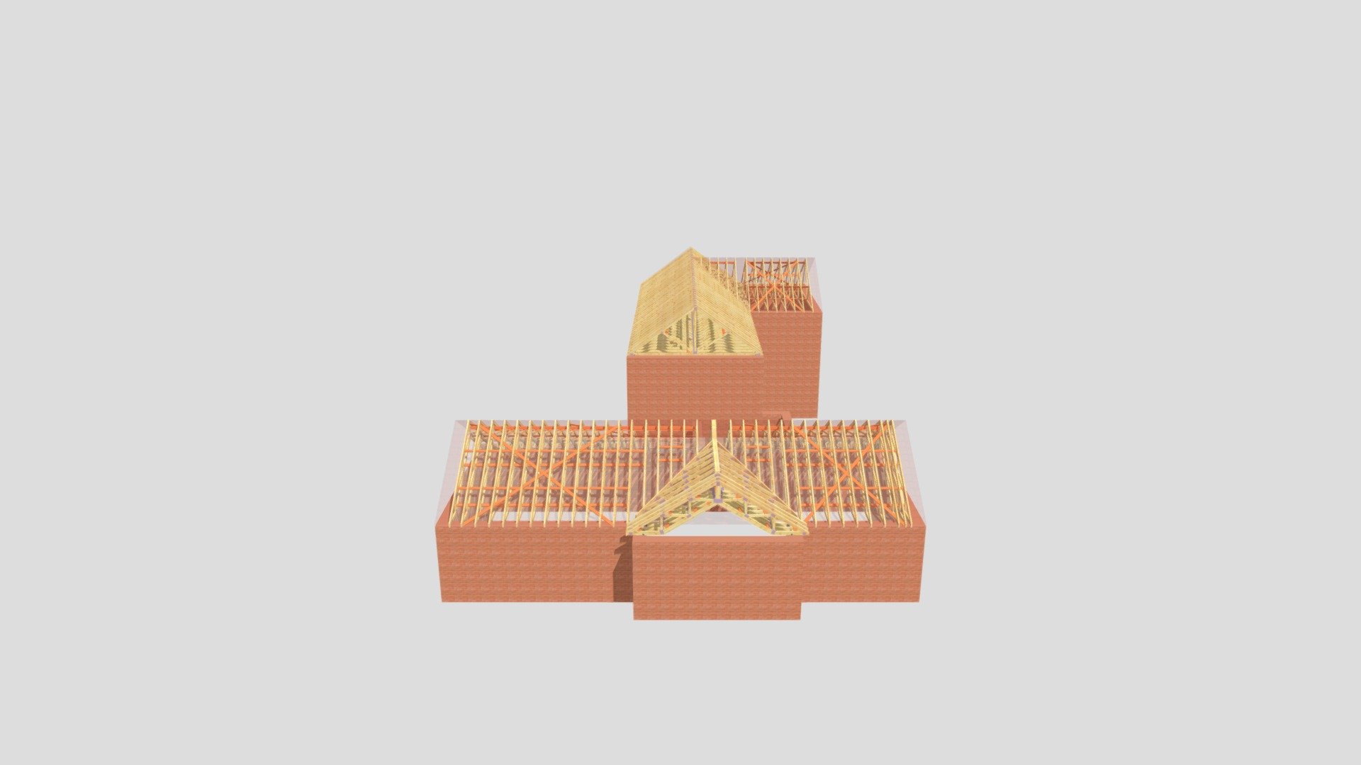 Parallel Chord Truss with projection