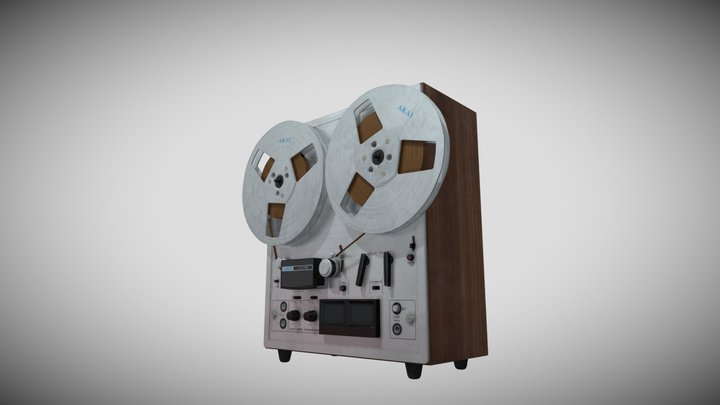 Recorder akai 1722w 3D Model