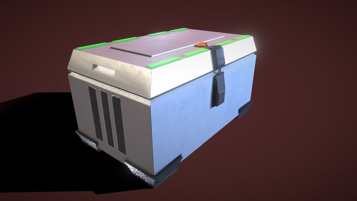 Crate 3D Model