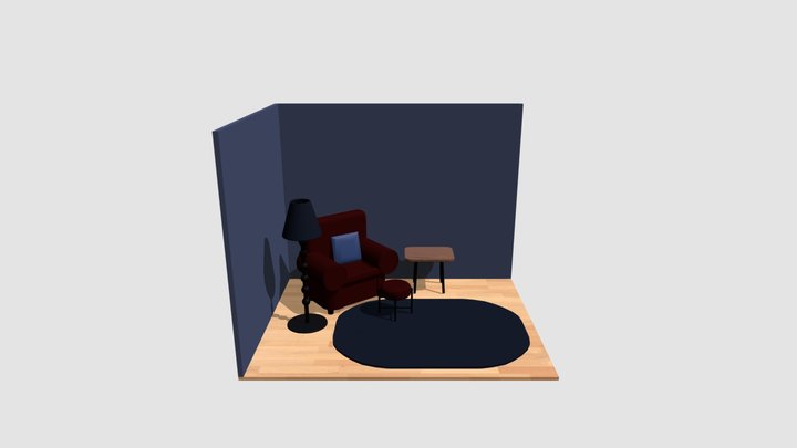 Cozy room 3D Model
