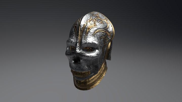 Warlord Mask (Light) 3D Model