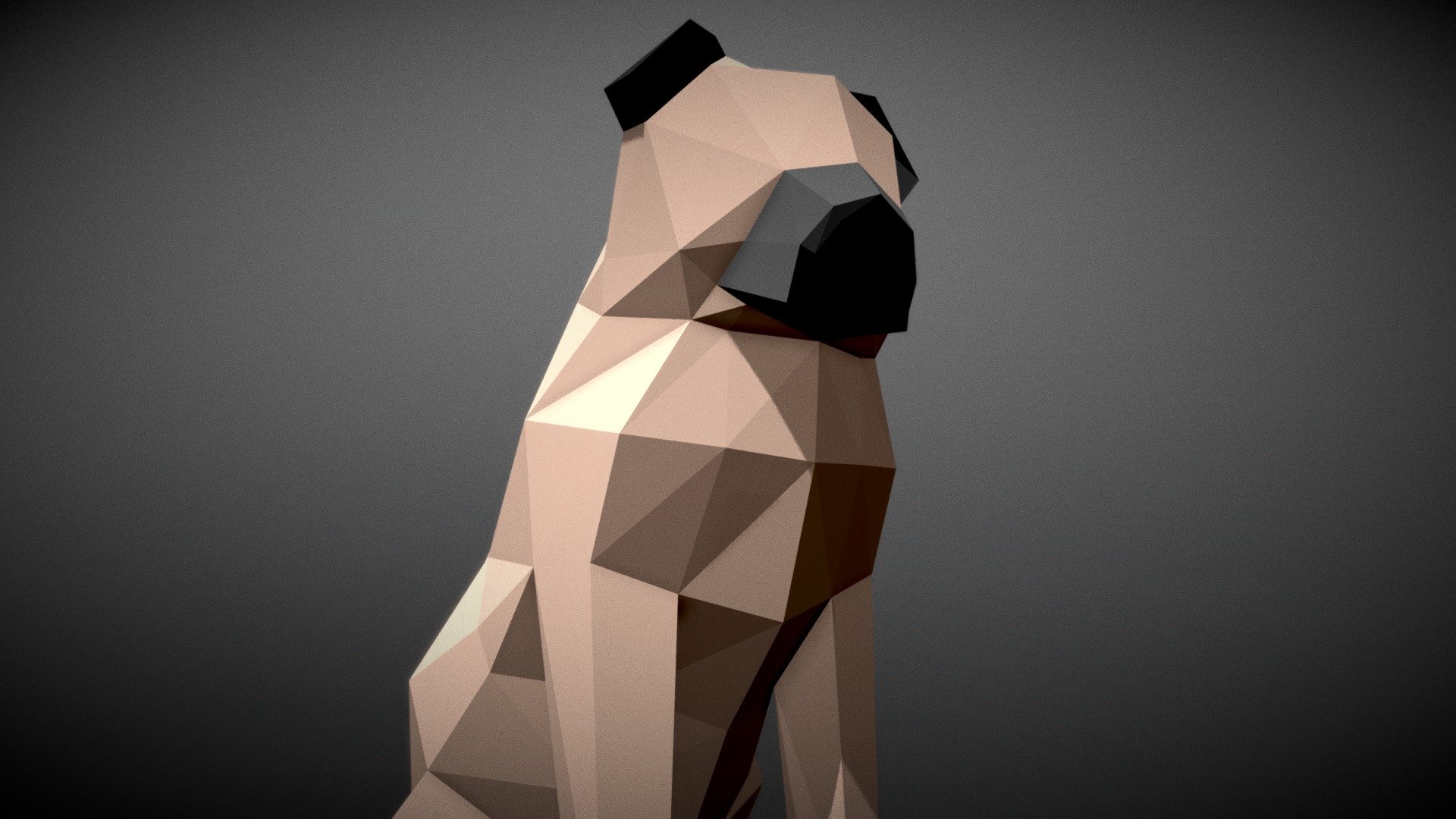 Pug — Sketchfab embed 3D viewer