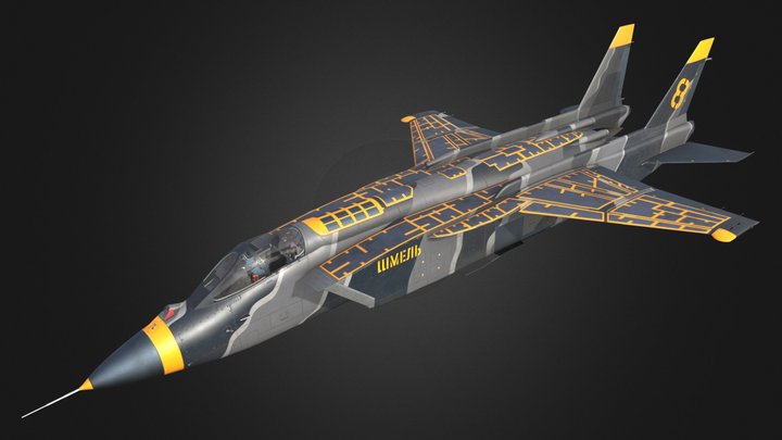 Yak-141 "Bumblebee" 3D Model