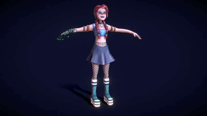 Main Player Character Valkyrie Æsir 3D Model