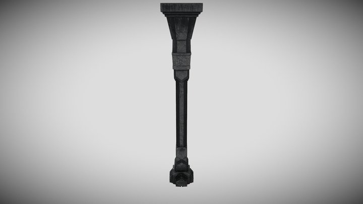 Pillar from LoTR 3D Model