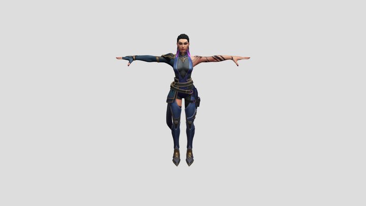 Reyna (T-pose) – Modello 3D gratuito STL