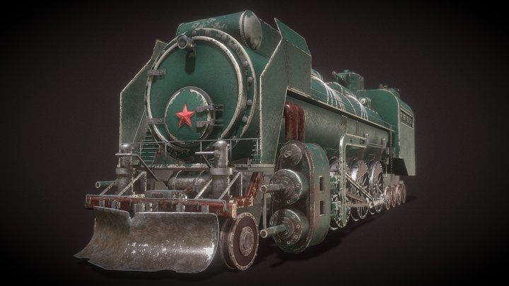 Soviet Train 3d Model By Ajay | High Poly Train 3D Model