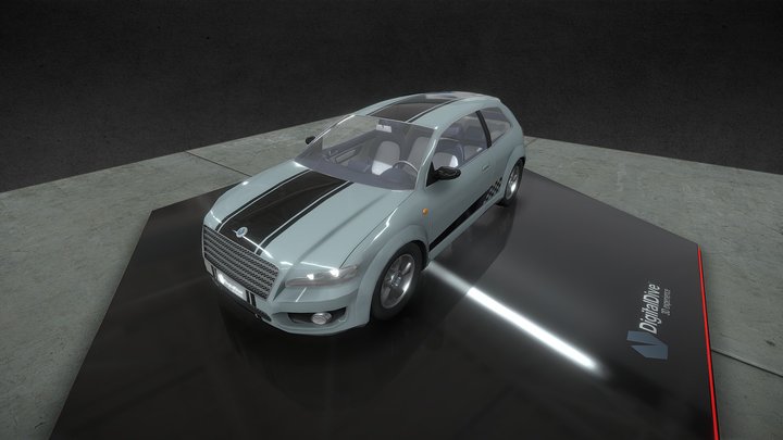 Drivable Cars: Hatchback 1 3D Model