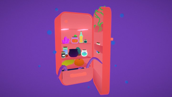 Witch's Fridge 3D Model