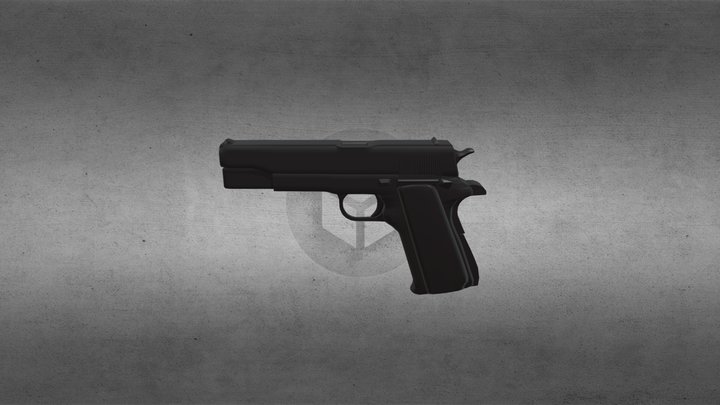 Pistola 9mm AMP 3D Model