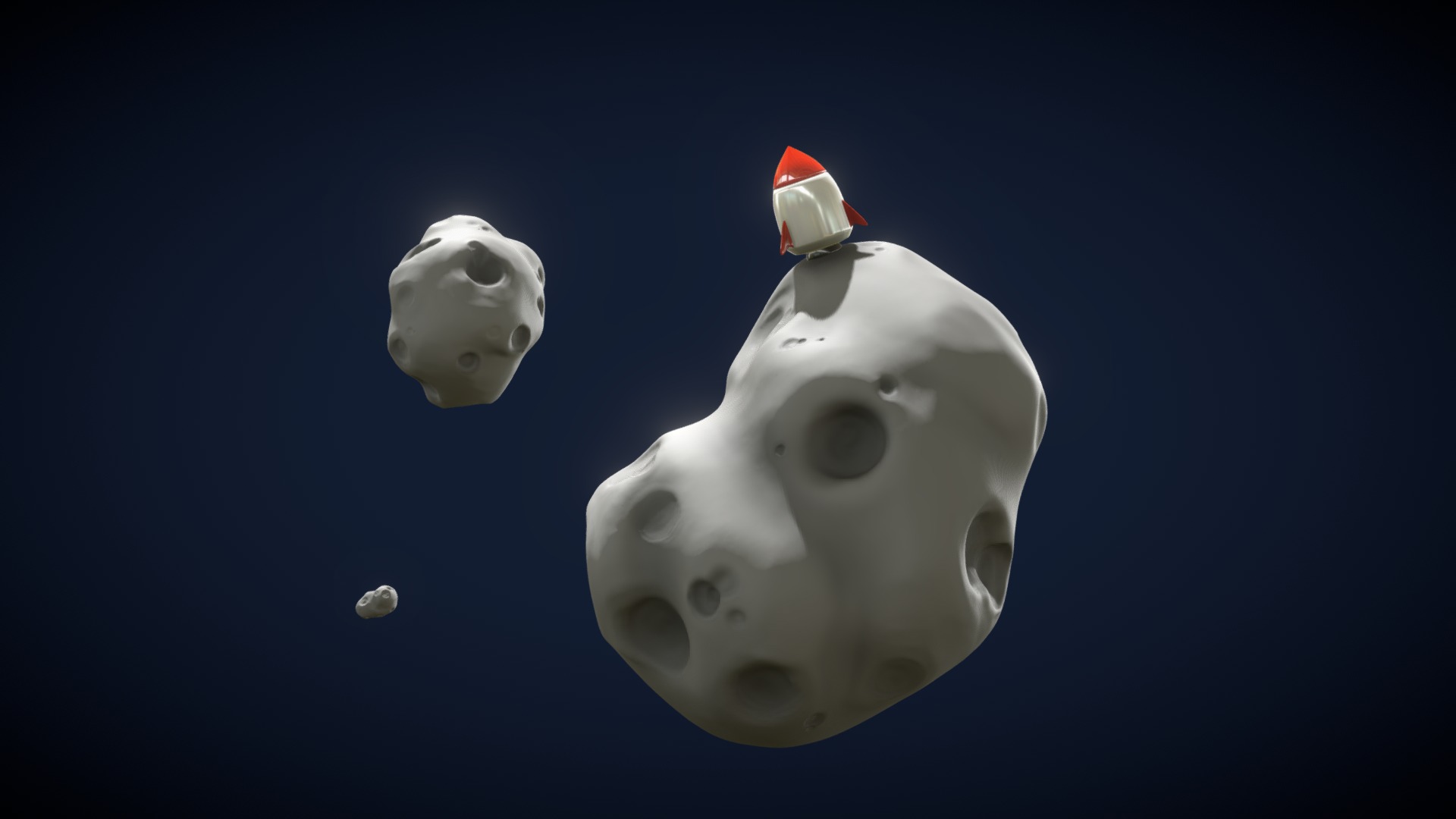 3D model Asteroid Sculpt - This is a 3D model of the Asteroid Sculpt. The 3D model is about a pair of white skulls.