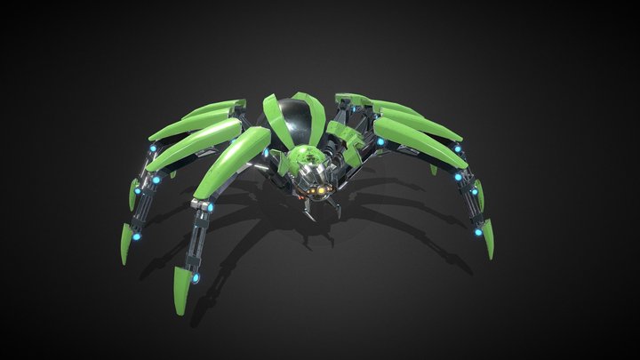 Spider Robot Pack 3D Model