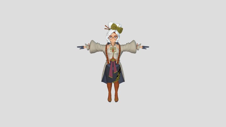 The Legend of Zelda Tears of the Kingdom - Purah 3D Model