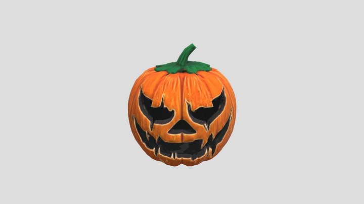 Pumpkin Face 3D Model
