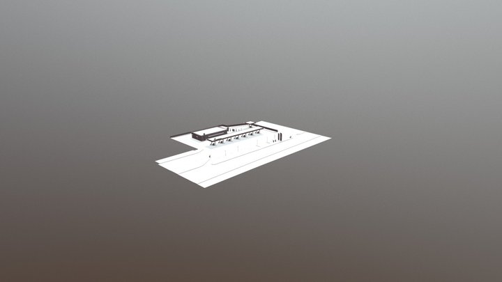 Petrol station and McDonalds 3D Model