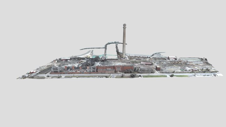 2024-12-19 Avon Lake Power Plant After Implosion 3D Model