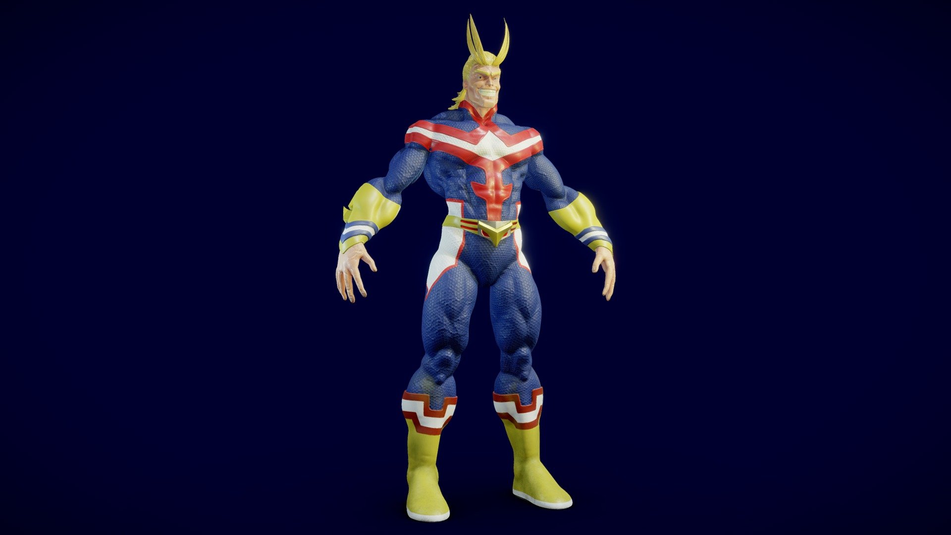 Anime Hero Character - Pro Hero Style - 3D model by skarian675 [6a4dbaf ...