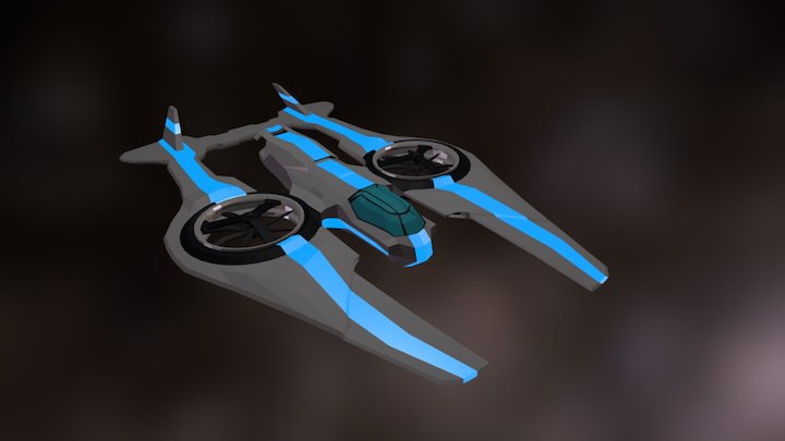 Hover craft  "Rythem Crawler" 3D Model