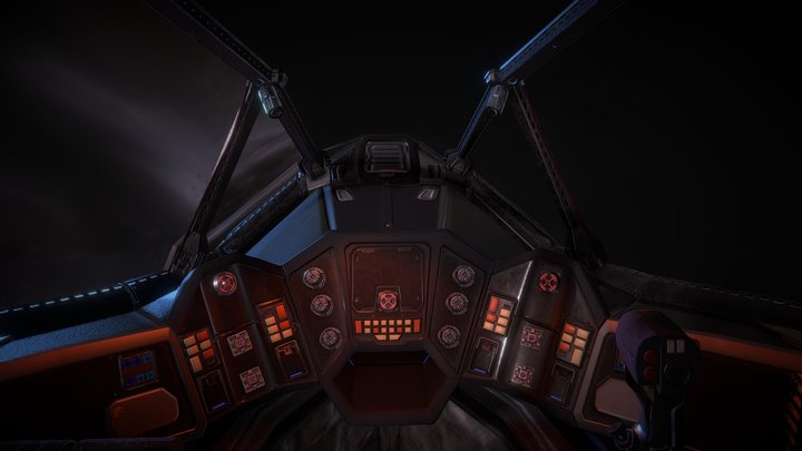 Eagle Cockpit - Readout 3D Model