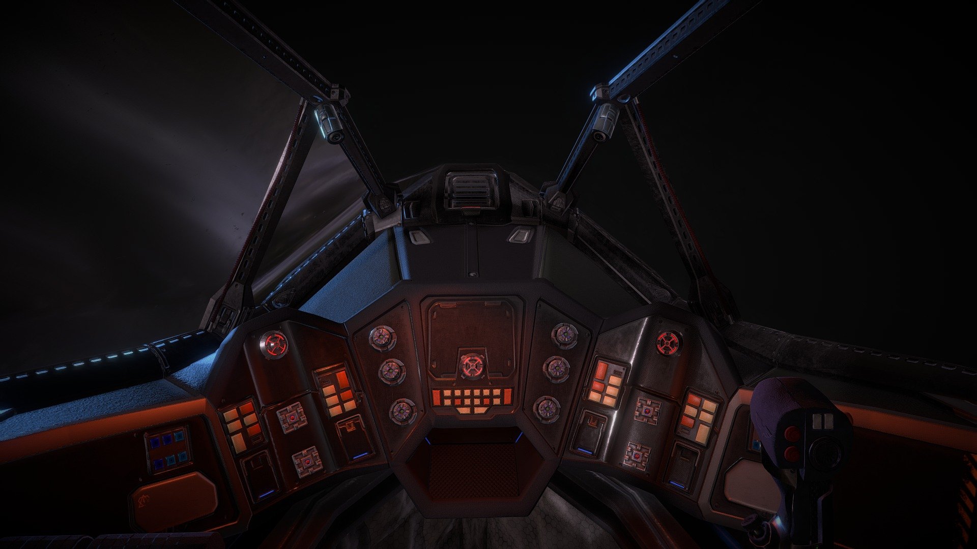 Eagle Cockpit Readout 3D model by Dual Mirror Games
