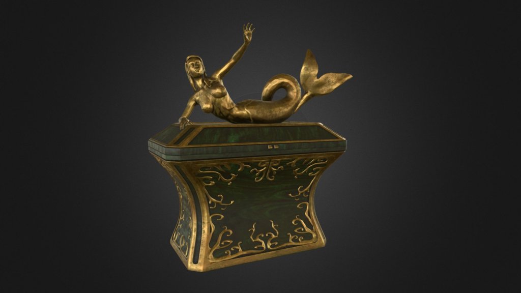 Mermaid Jewel Box — Sketchfab embed 3D viewer