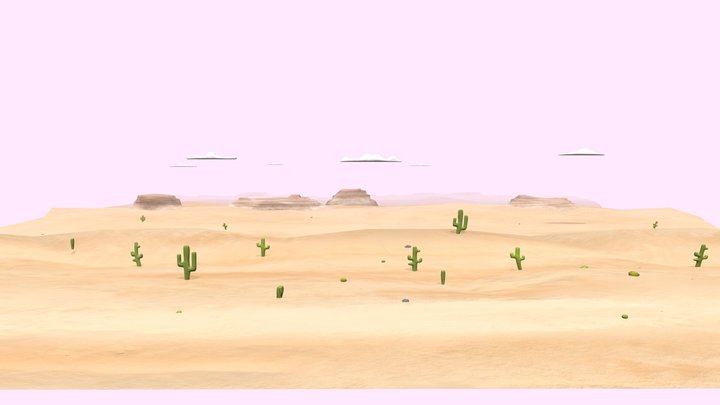 desert tile set 3D Model