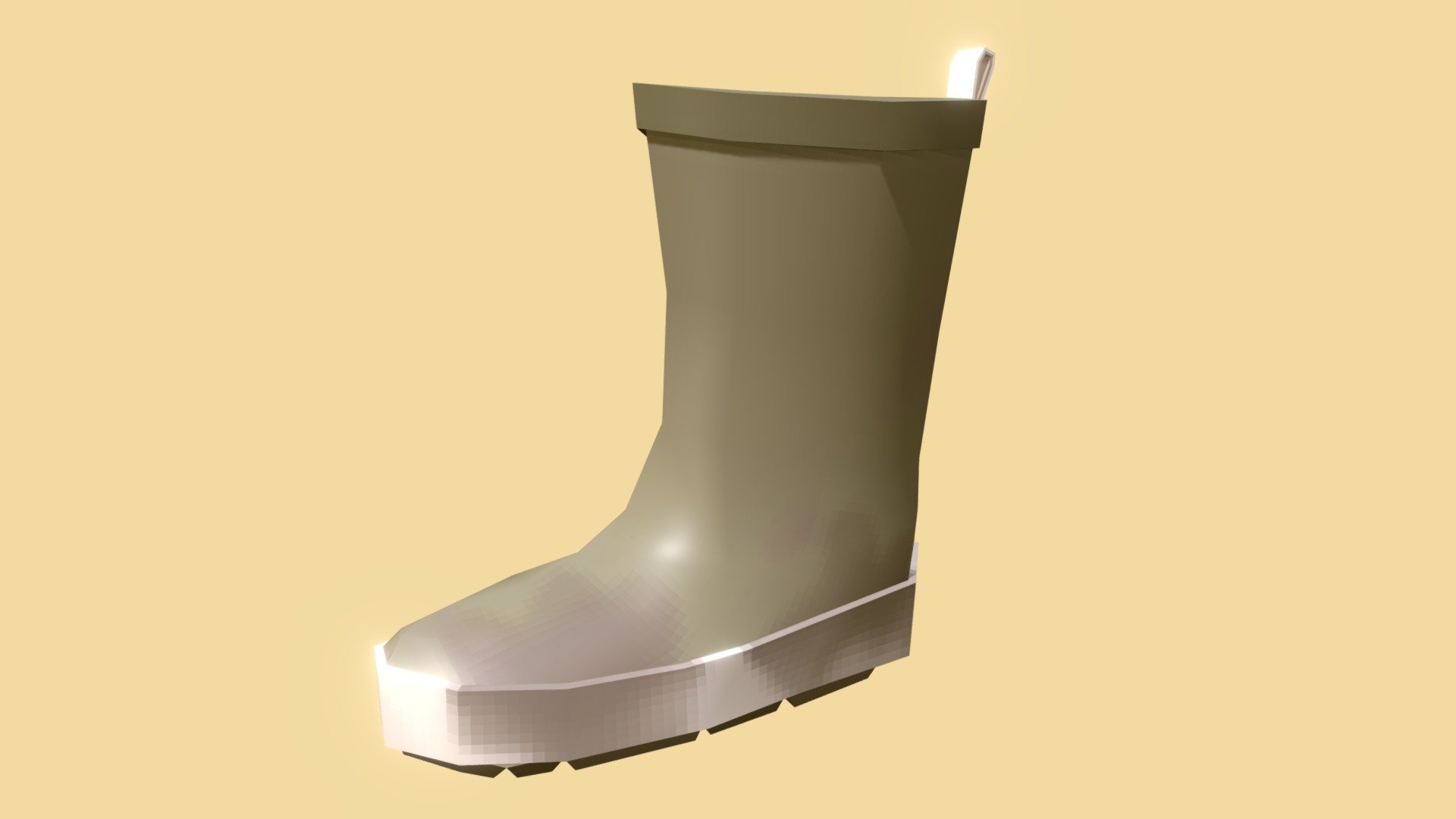 Muddy Low-Poly Gumboot - Download Free 3D model by yeeko [6a4e8c2 ...