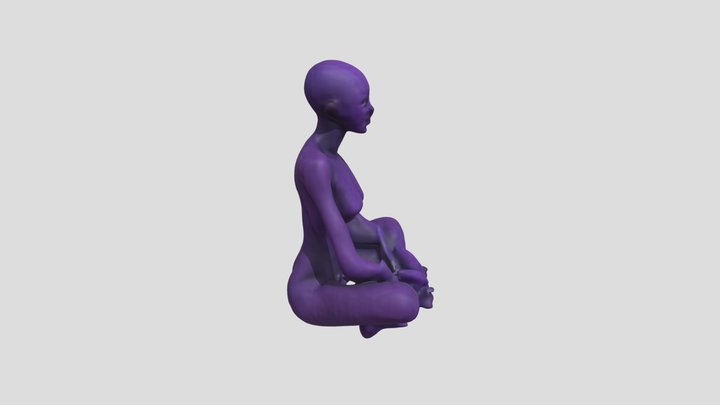 Violet_human 3D Model
