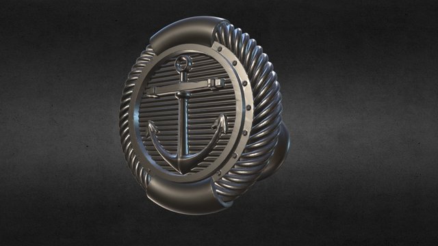 ANCHOR CUFFLINKS 3D Model