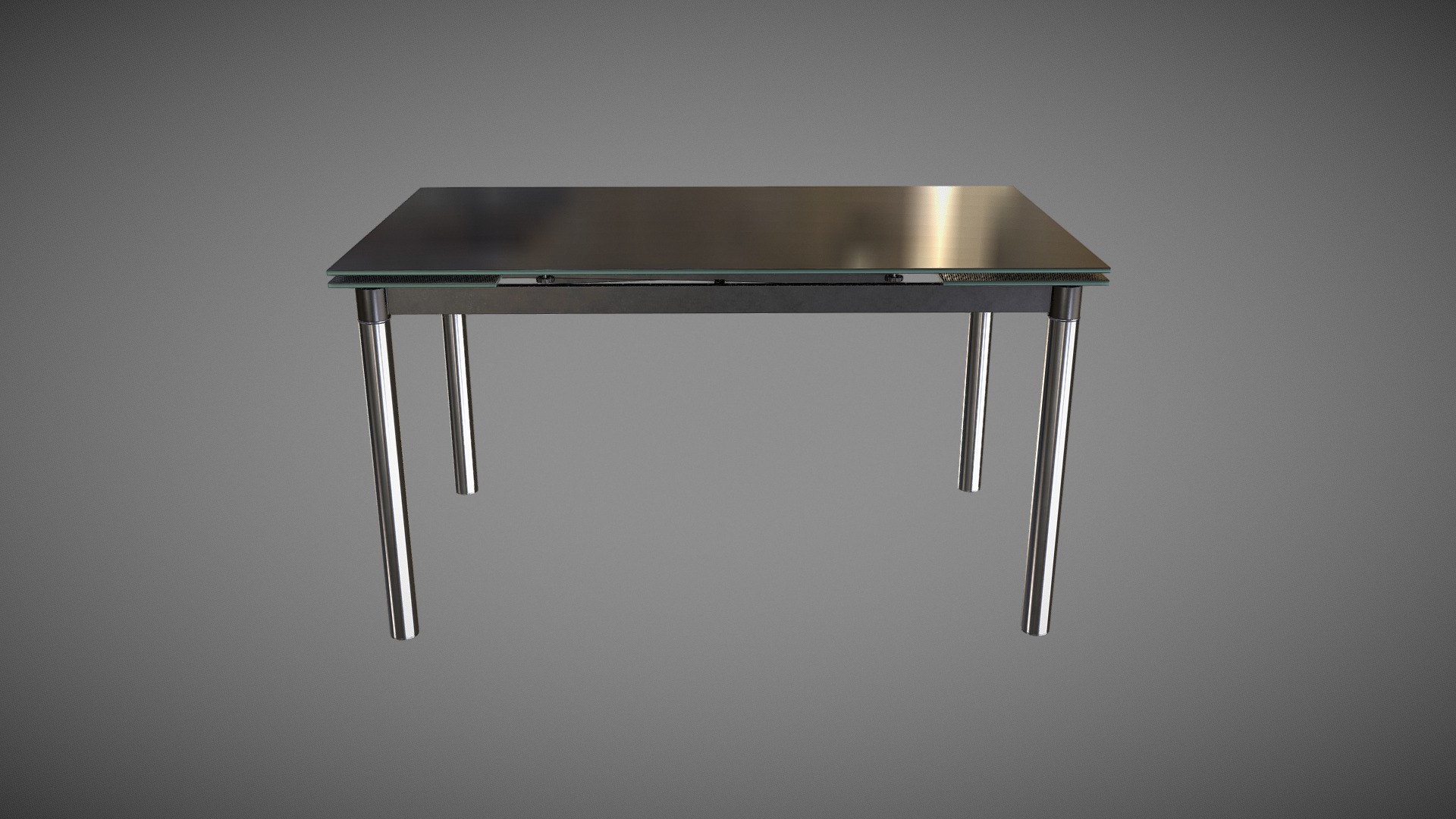 3D model Table Dubhe - This is a 3D model of the Table Dubhe. The 3D model is about a metal object with a metal frame.
