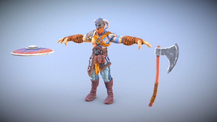 Viking Warrior 3D Model