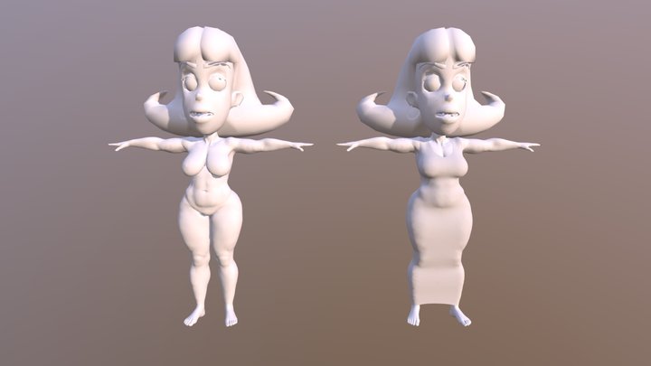 Judy Neutron 3D models (Jimmy's mom) 3D Model